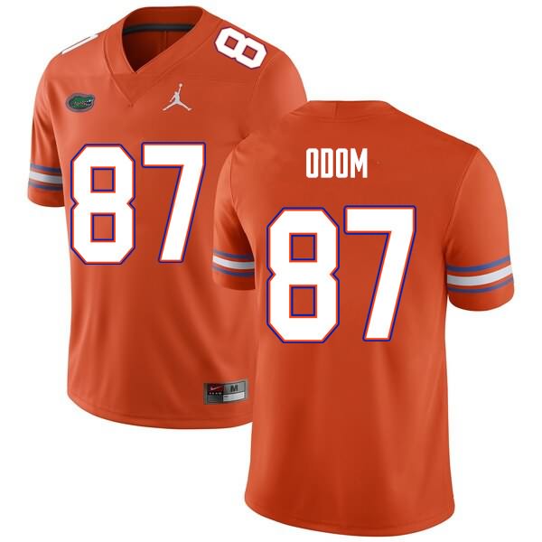 Men's NCAA Florida Gators Jonathan Odom #87 Stitched Authentic Nike Orange College Football Jersey KSG5165IB